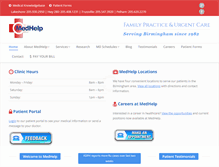 Tablet Screenshot of medhelpclinics.com